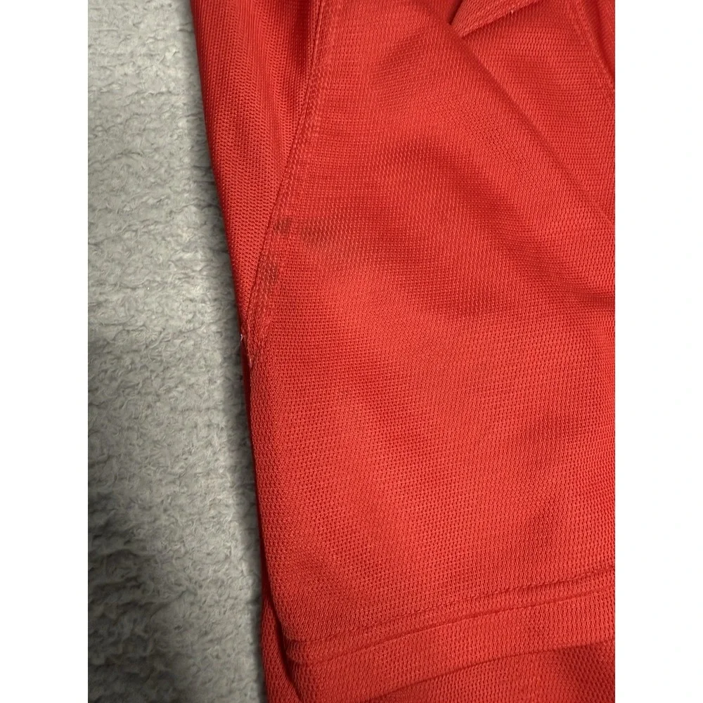 Vintage Y2K Nike Soccer Plain Shirt‎ Mens Large Red Athleisure Performance